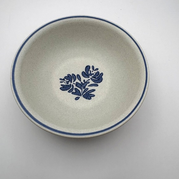 Pfaltzgraff Other - Pfaltzgraff Yorktowne Stoneware Cereal Soup Bowl 6" Blue Floral Design Made USA